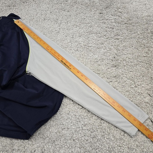 Peter Millar Crown Sport Shirt Mens Large Blue White 1/4 Zip Long Sleeve Outdoor - Picture 11 of 12